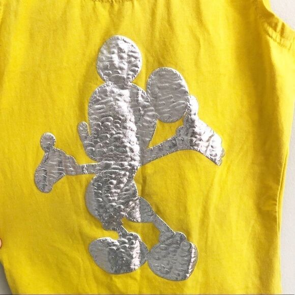 Disney Mickey Mouse Yellow and Silver Mini Dress - Picture 3 of 7